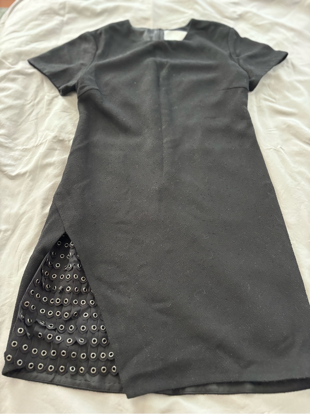 3.1 Phillip Lim Women's Black Short Sleeve Shift Dress